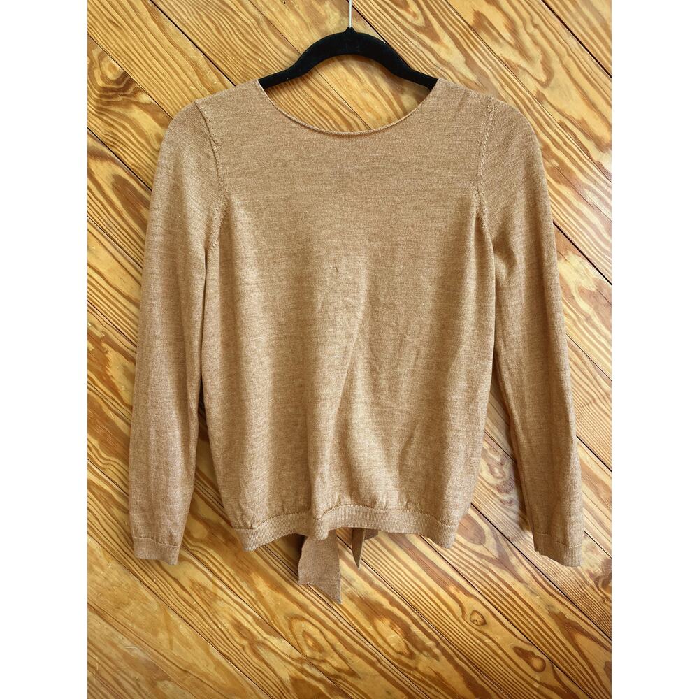 Sezane Salome Jumper Sweater Camel Tan Merino Wool - Picture 10 of 10